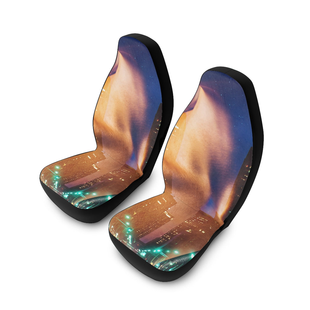 Car Seat Covers - Urban Pulse City Skyline | Echovira...