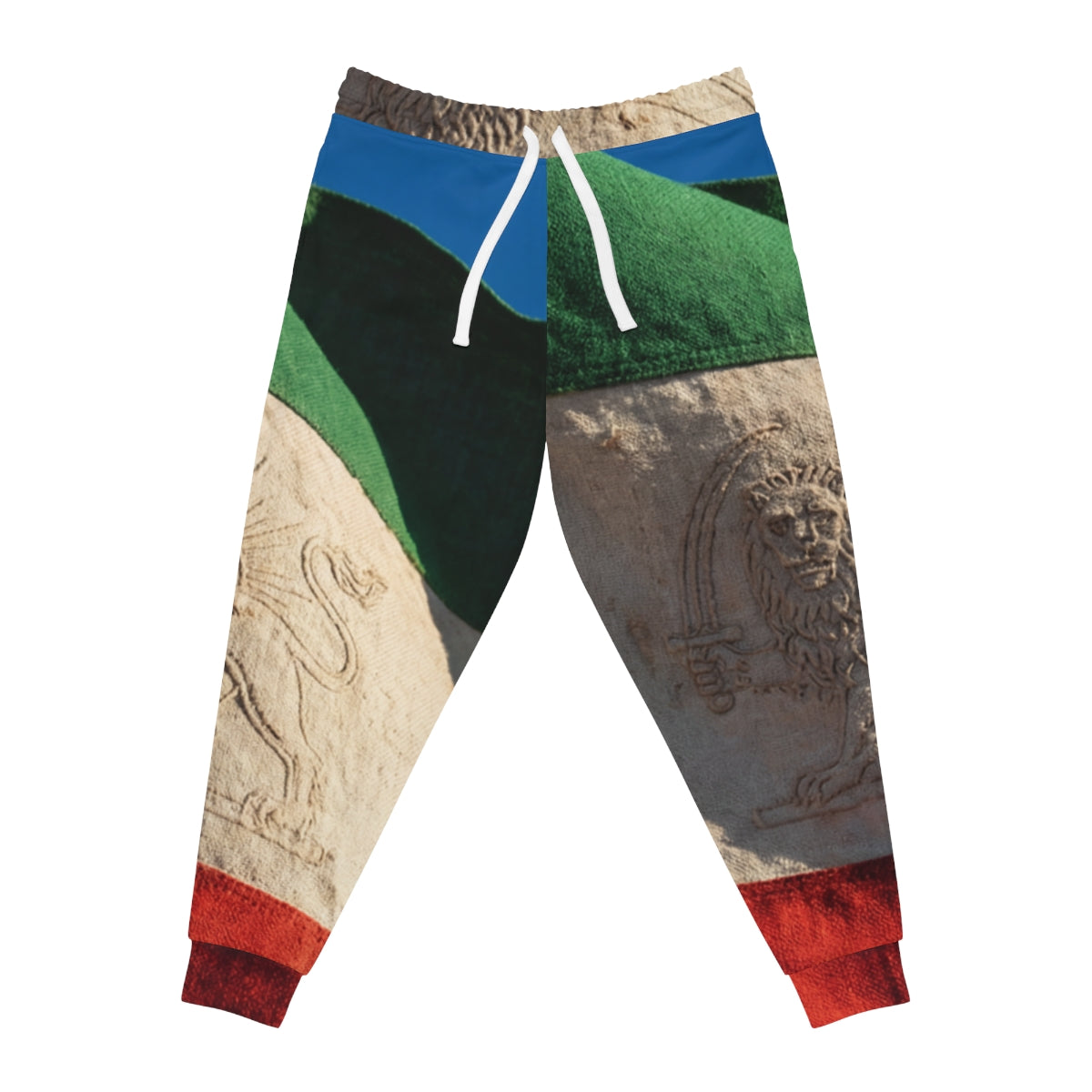 Men's Athletic Joggers - Vintage Lion and Sun Joggers |...