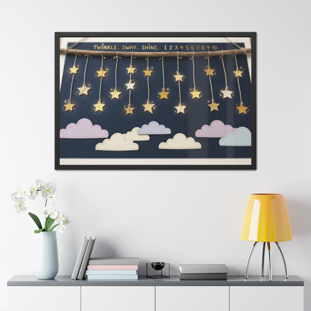 Framed Poster - Twinkle Star Mobile — Landscape (10×8, 12×8...