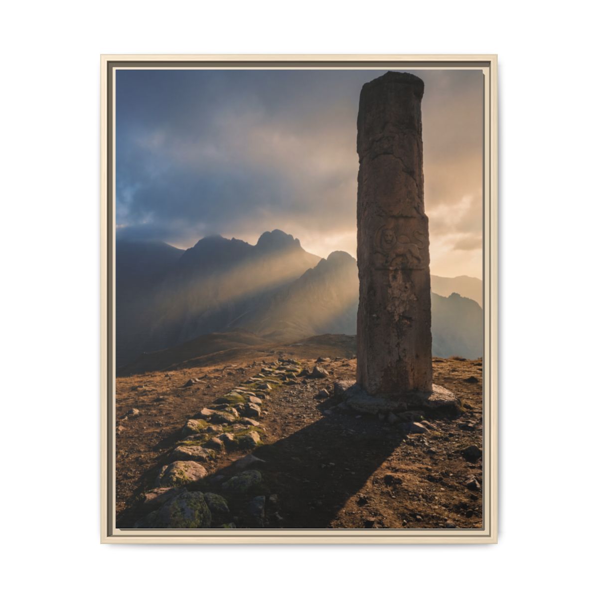 Framed Matte Canvas - Sun Peak