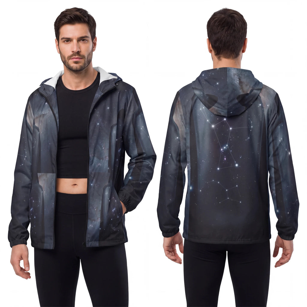 Men's Windbreaker Jacket Orion Constellation Art