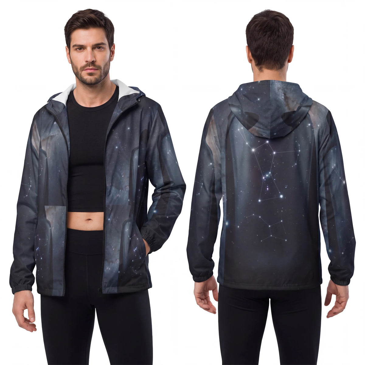 Men's Windbreaker Jacket Orion Constellation Art