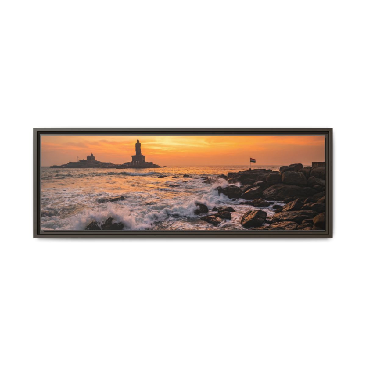 Framed Matte Canvas - Majestic Golden Coast
