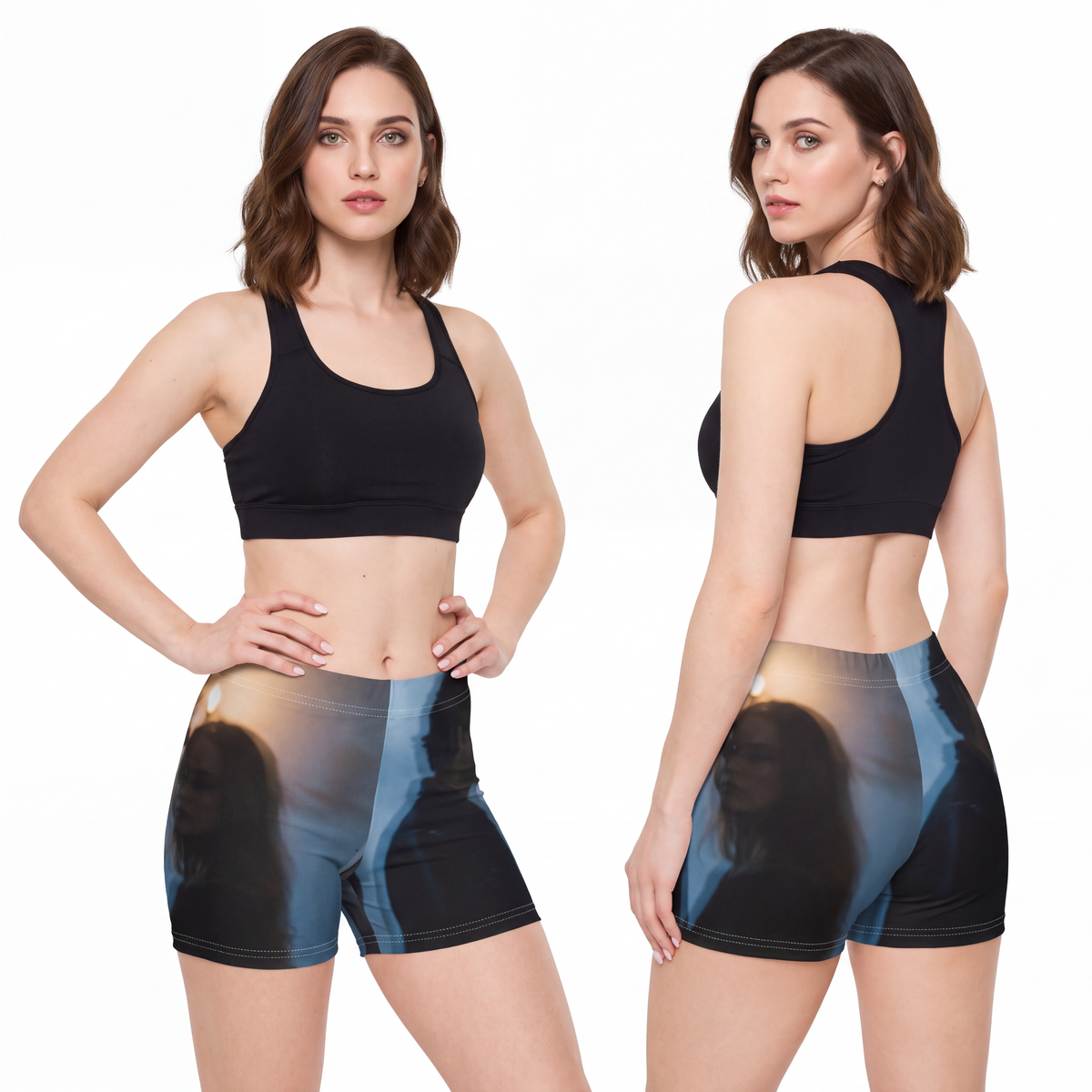 Women's Shorts - Midnight Shadow - Aesthetic Athletic Wear |...