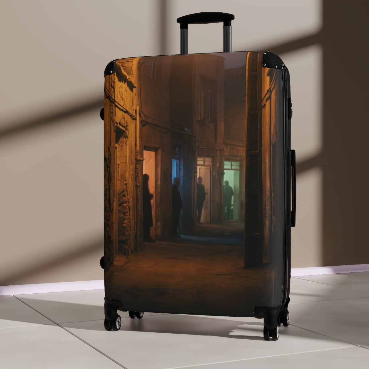 Suitcase - Midnight Shadows Alleyway | Echovira Gallery