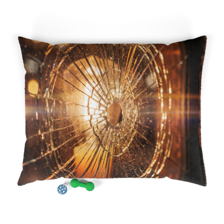 Pet Bed - Cozy Amber Glow