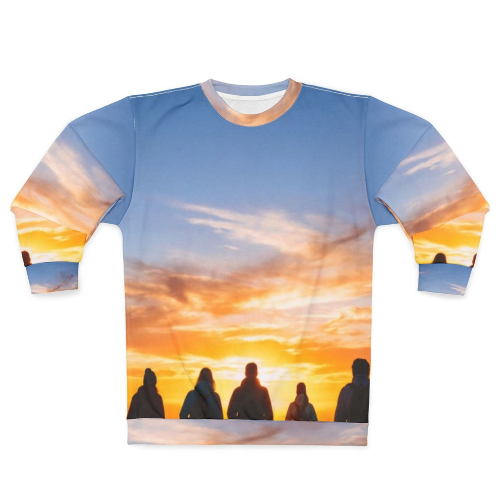 Unisex Sweatshirt - Sunset Mountain Ridge | Echovira Gallery