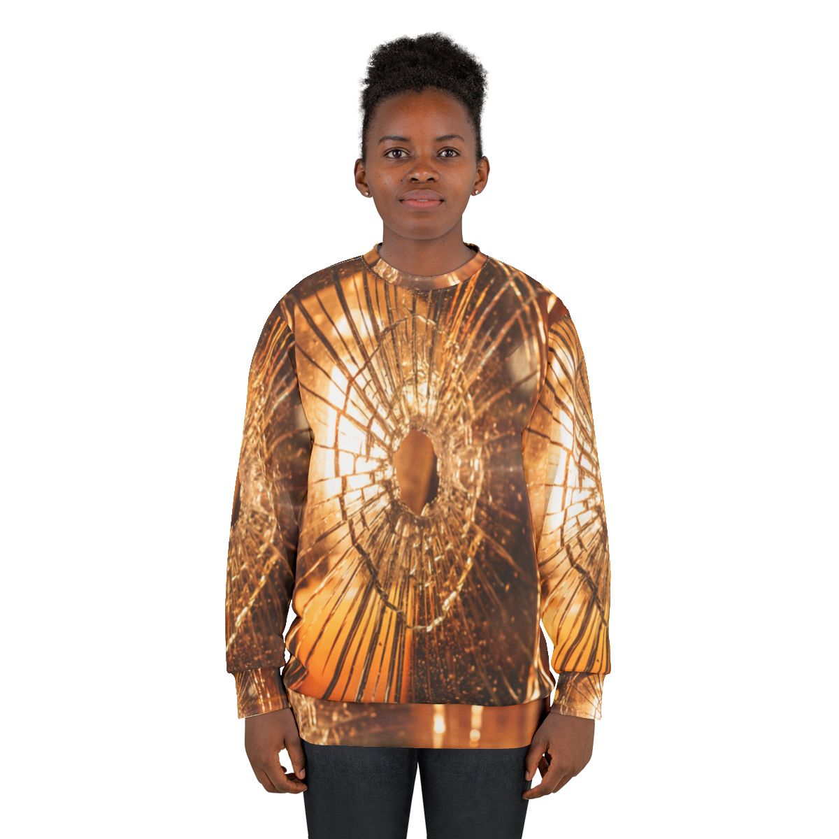 Unisex Sweatshirt - Fractured Glow | Echovira Gallery