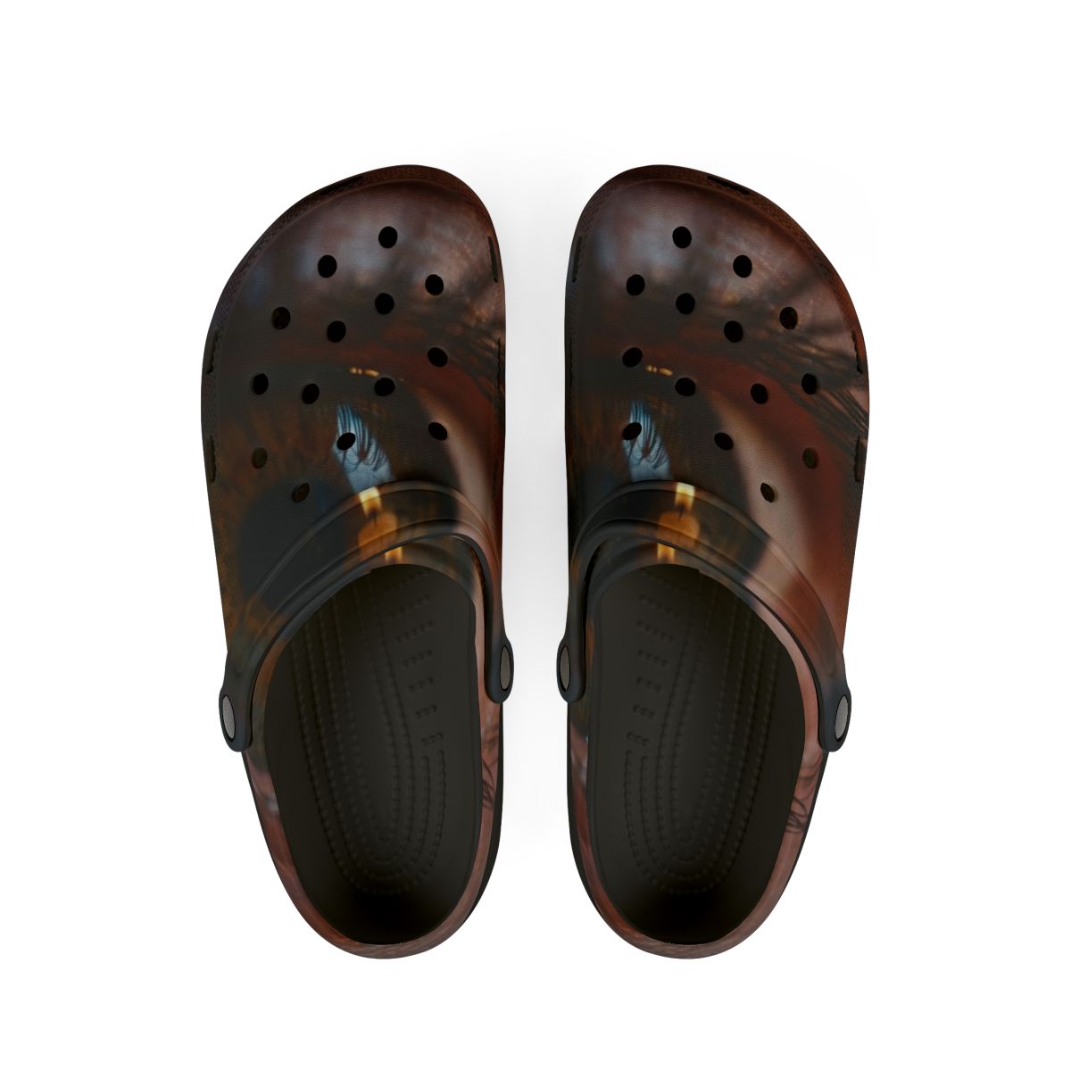 Women's EVA Foam Rubber Shoes - Amber Iris Reflection Fine...