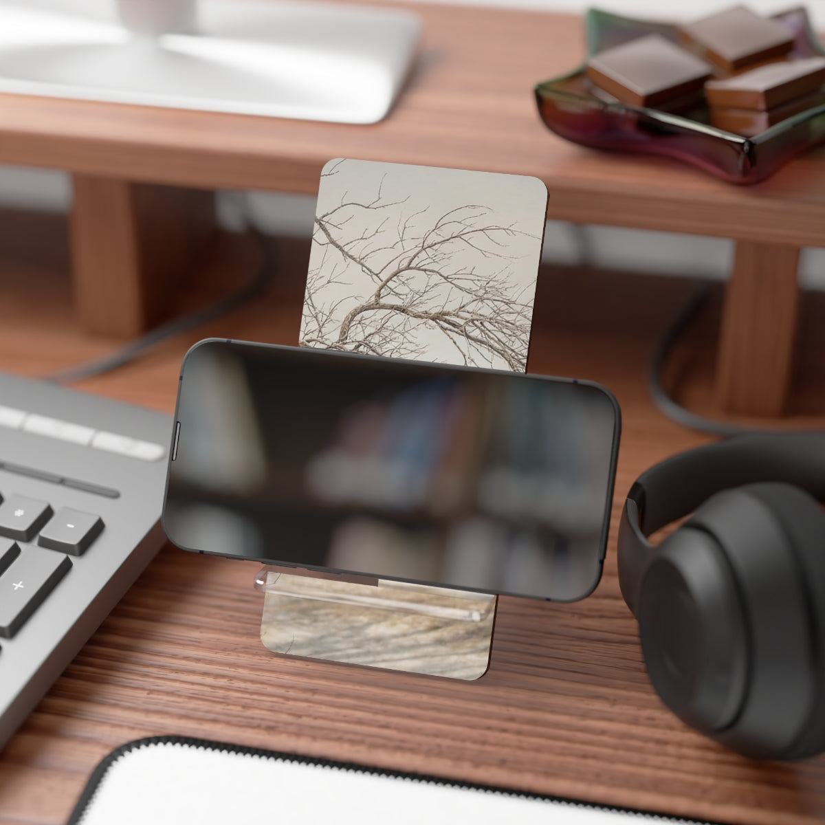 Mobile Display Stand for Smartphones - Winter Branch... |...