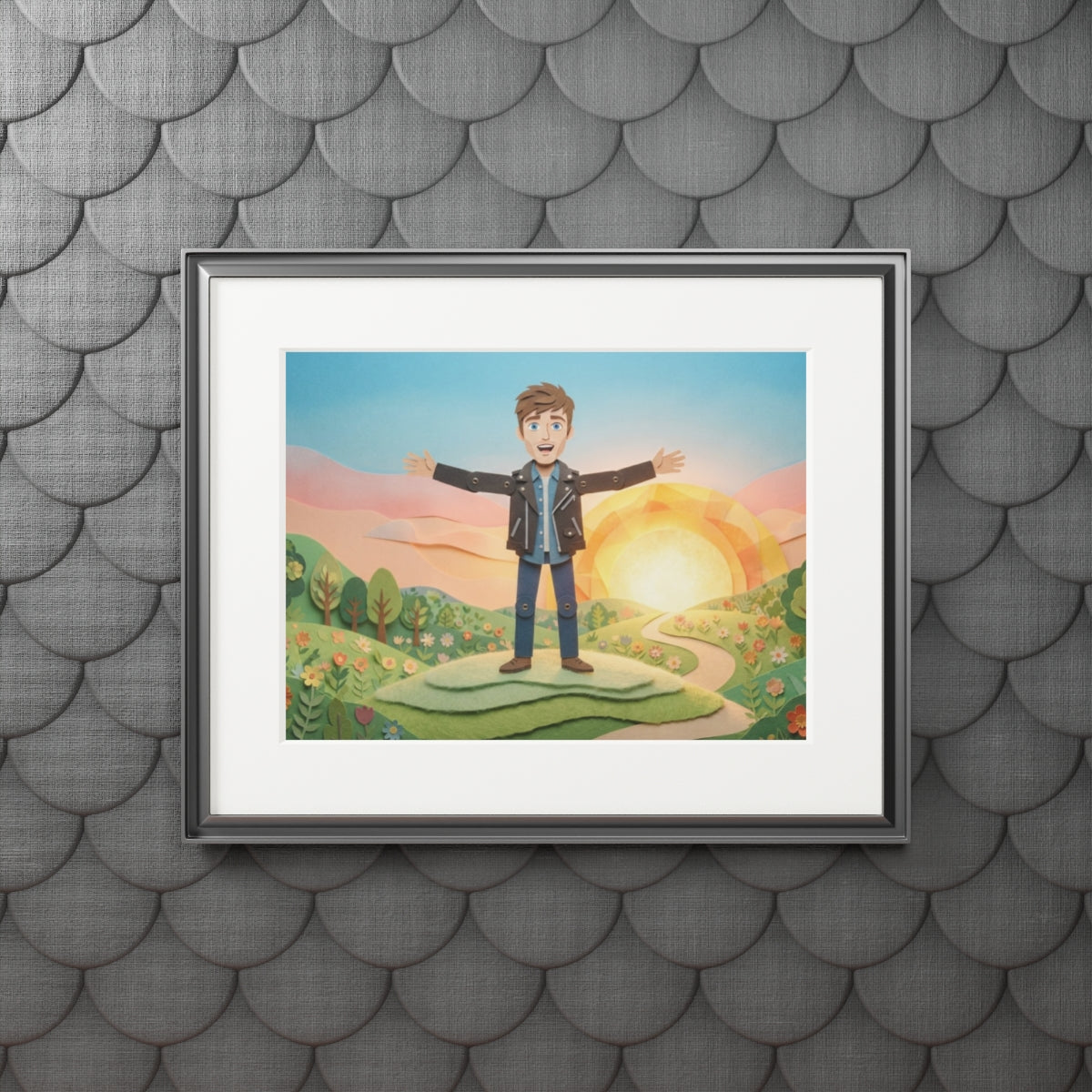 Fine Art Print - Sunny Meadow Paper Frame — Landscape (14×11...