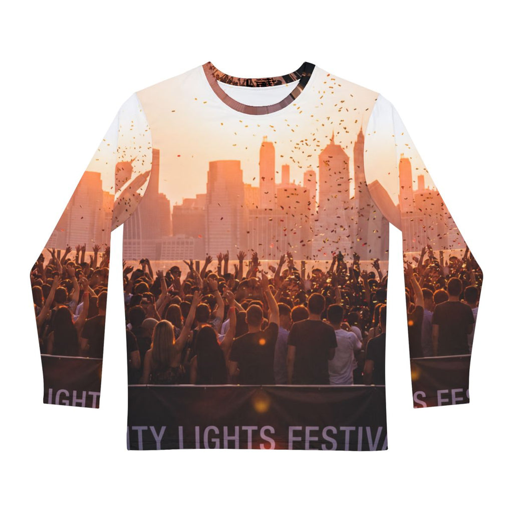 Men's Long Sleeve Shirt - City Lights | Echovira Gallery