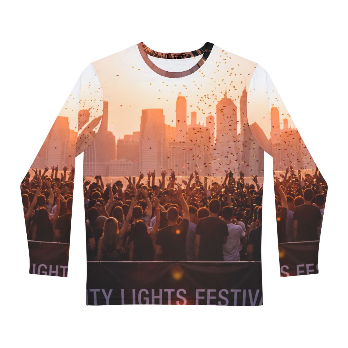 Men's Long Sleeve Shirt - City Lights | Echovira Gallery