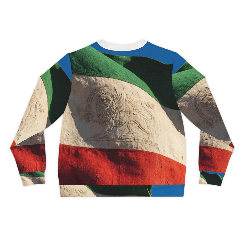 Men's Lightweight Sweatshirt - Vintage Persian Lion and Sun...