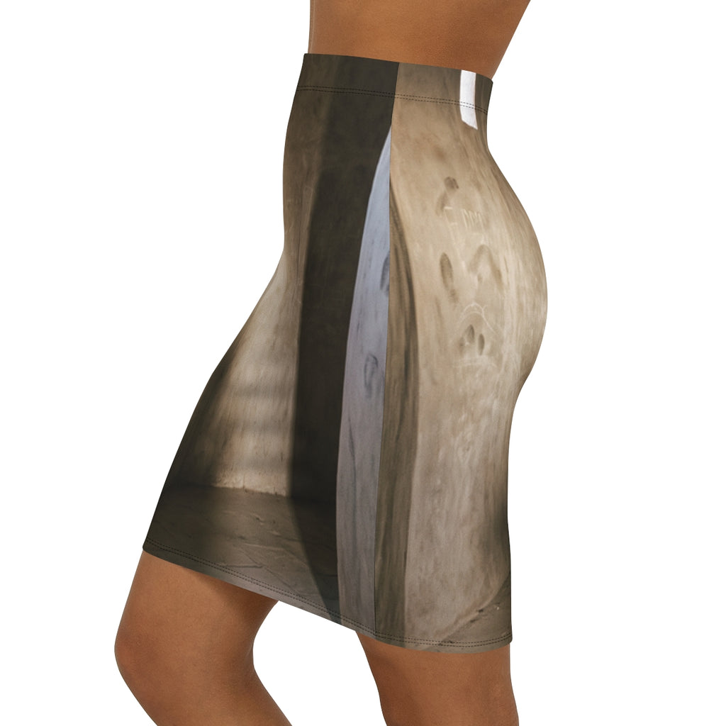 Women's Mid-Waist Pencil Skirt - Shadows of the Citadel... |...