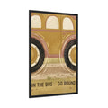Framed Poster - Vintage Wheels on the Bus — Portrait (8×12...