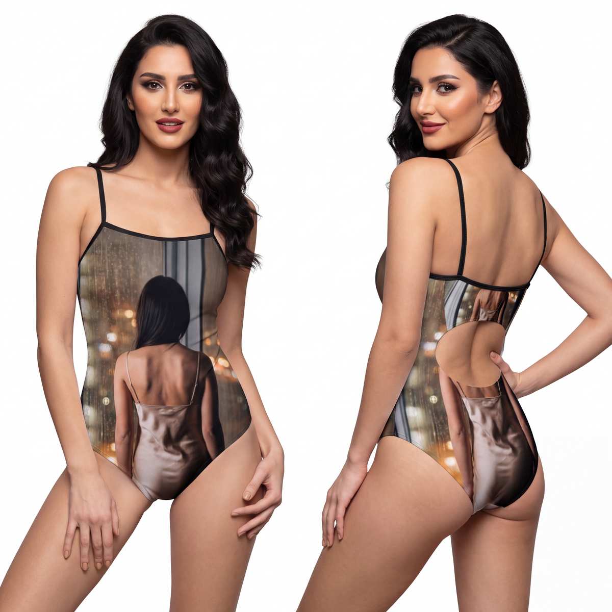 Women's One-piece - Rainy City lights | Echovira Gallery