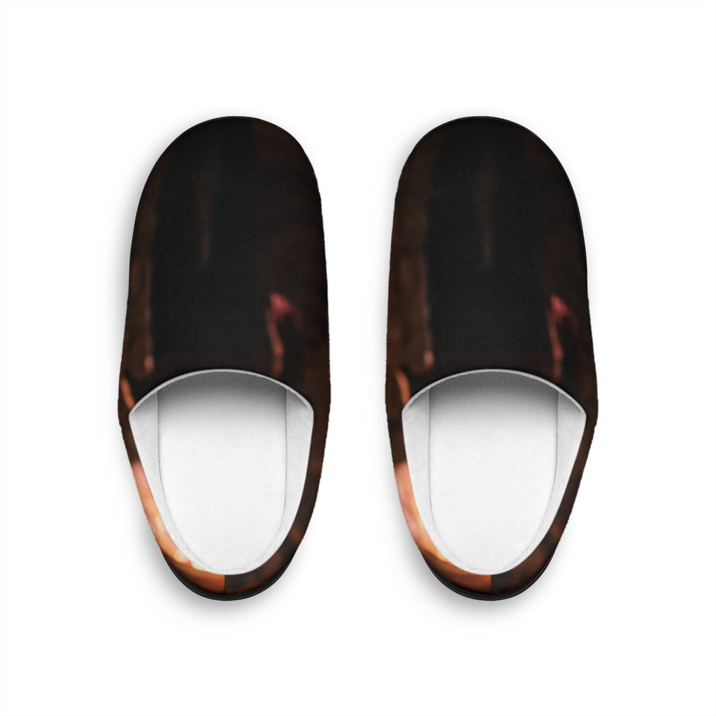 Gothic Abbey Stained Glass Women's Slippers