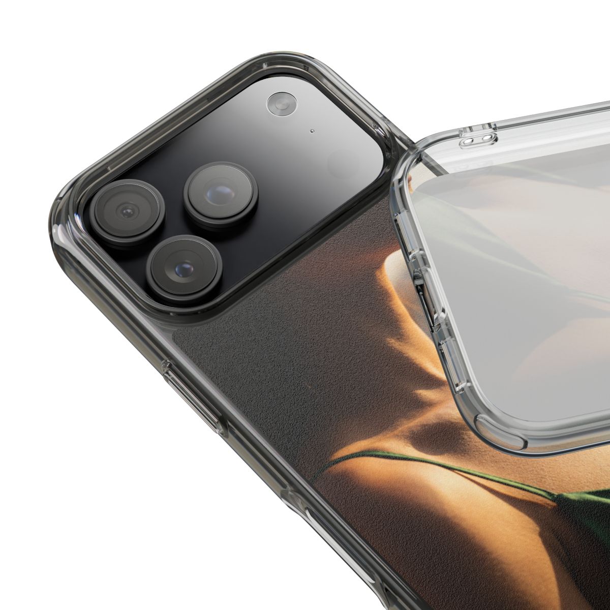 Clear Impact-Resistant Cases - Clear Phone Case - Emerald...