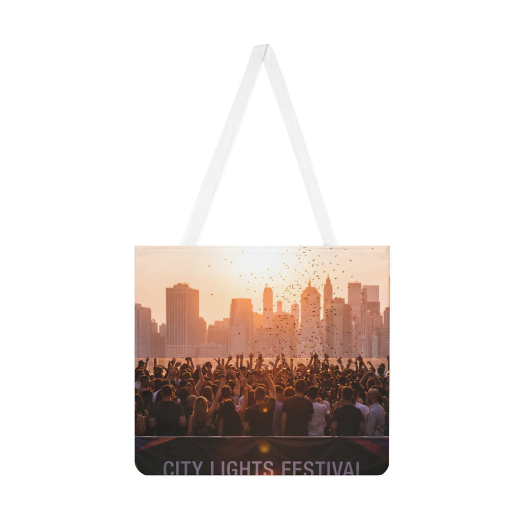 Shoulder Tote Bag - City Lights Festival | Echovira Gallery