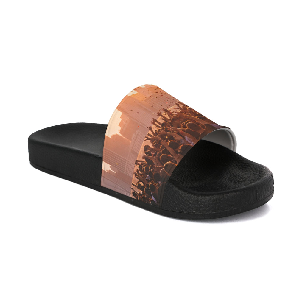 Women's Slide Sandals - City Lights | Echovira Gallery