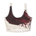 Polyester Sports Bra - Crimson Flow | Echovira Gallery