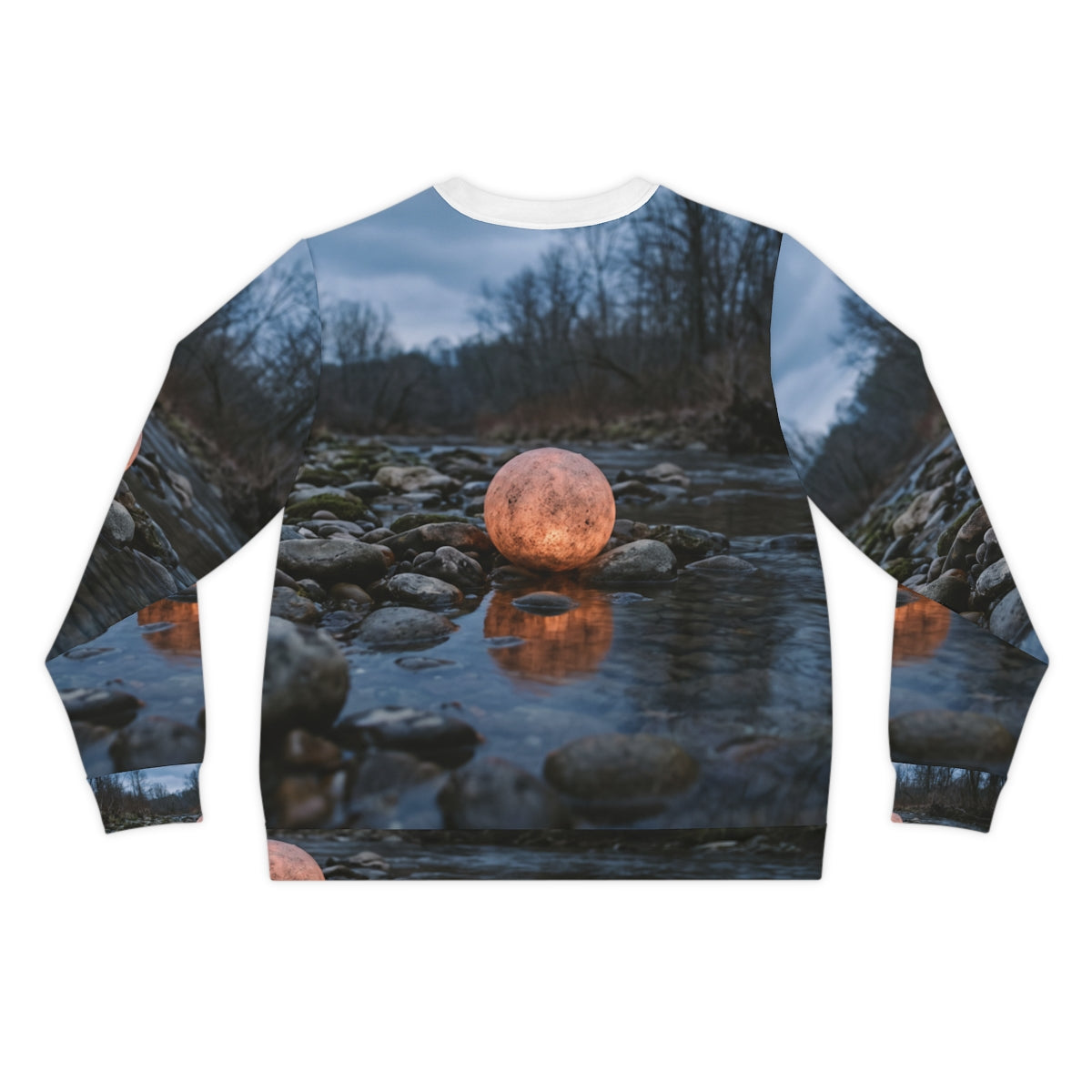 Men's Lightweight Sweatshirt - River Glow | Echovira Gallery