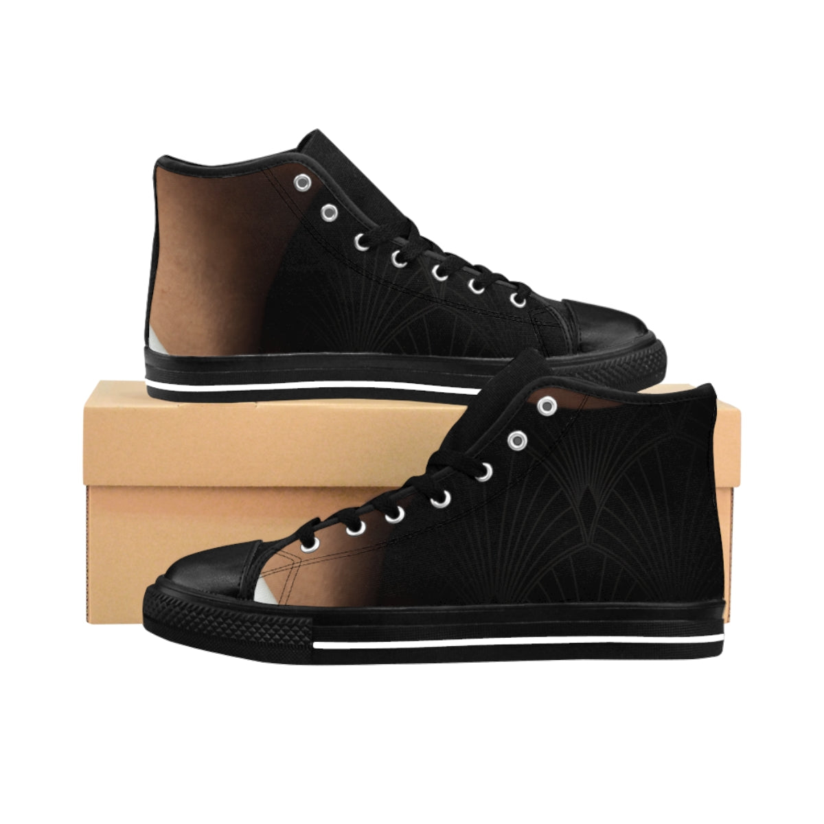 Women's Classic Sneakers Art Deco Portrait
