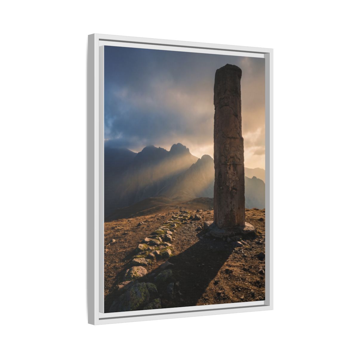 Framed Matte Canvas - Sun Peak