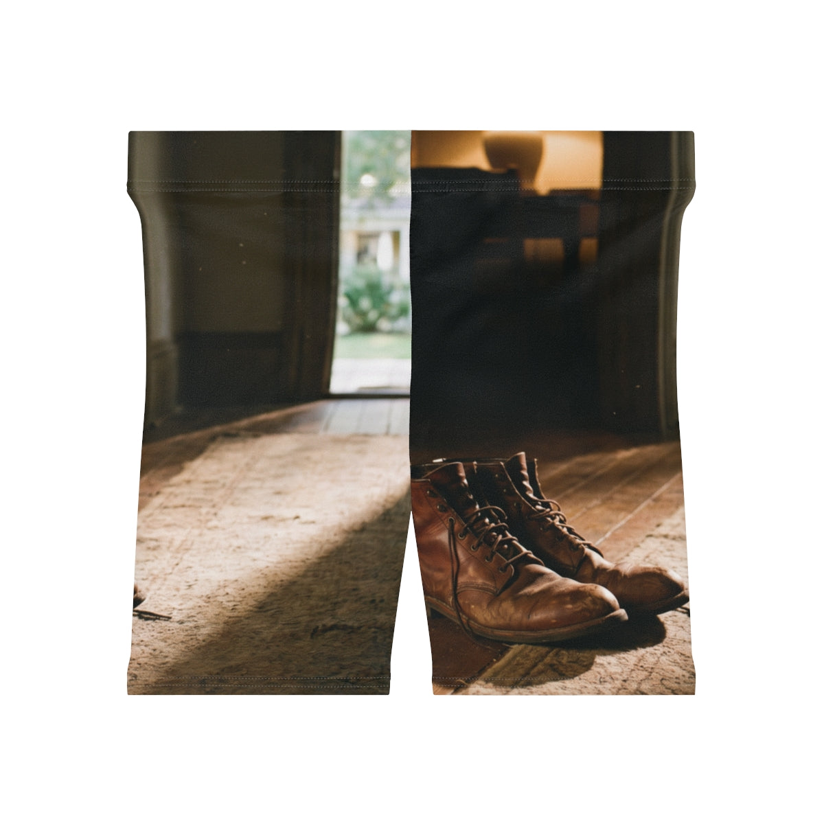 Women's Biker Shorts Vintage Leather Boots