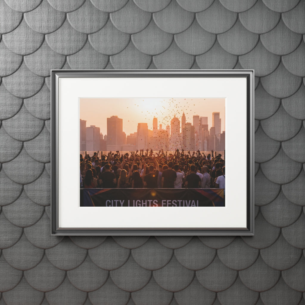 Fine Art Print (Paper Frame) - City Lights (14×11 & 20×16) |...
