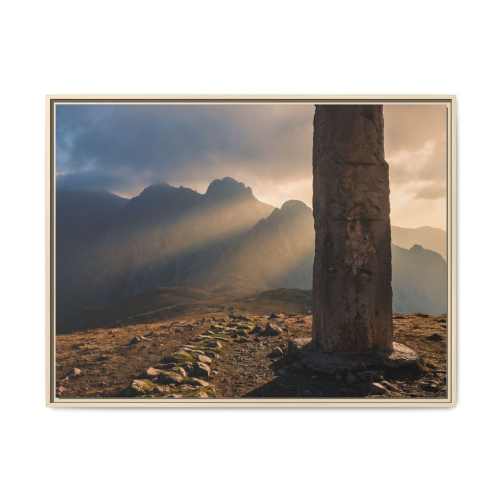Framed Matte Canvas - Sun Peak