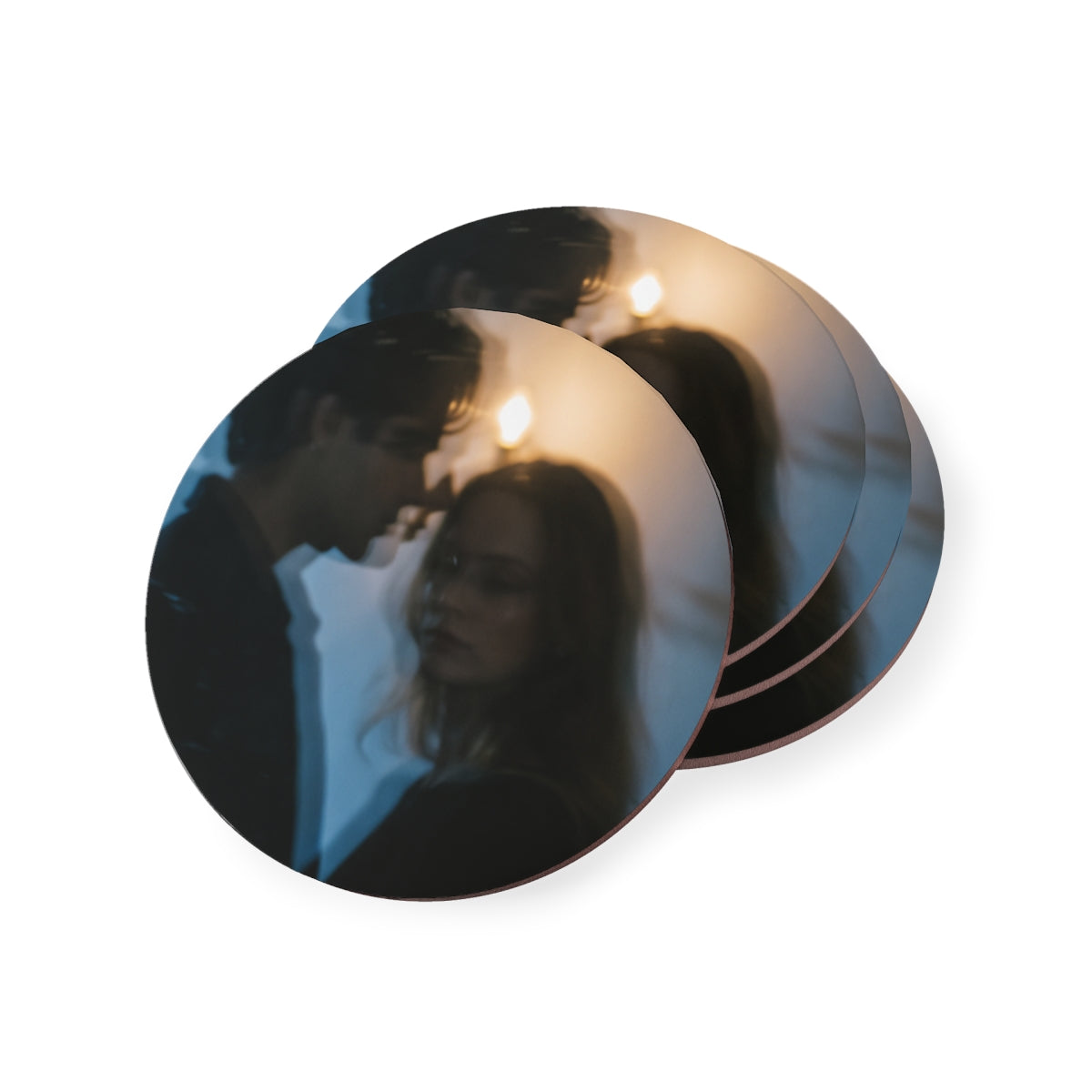 Midnight Candlelight Coasters - Moody Table Decor (1 & 4......