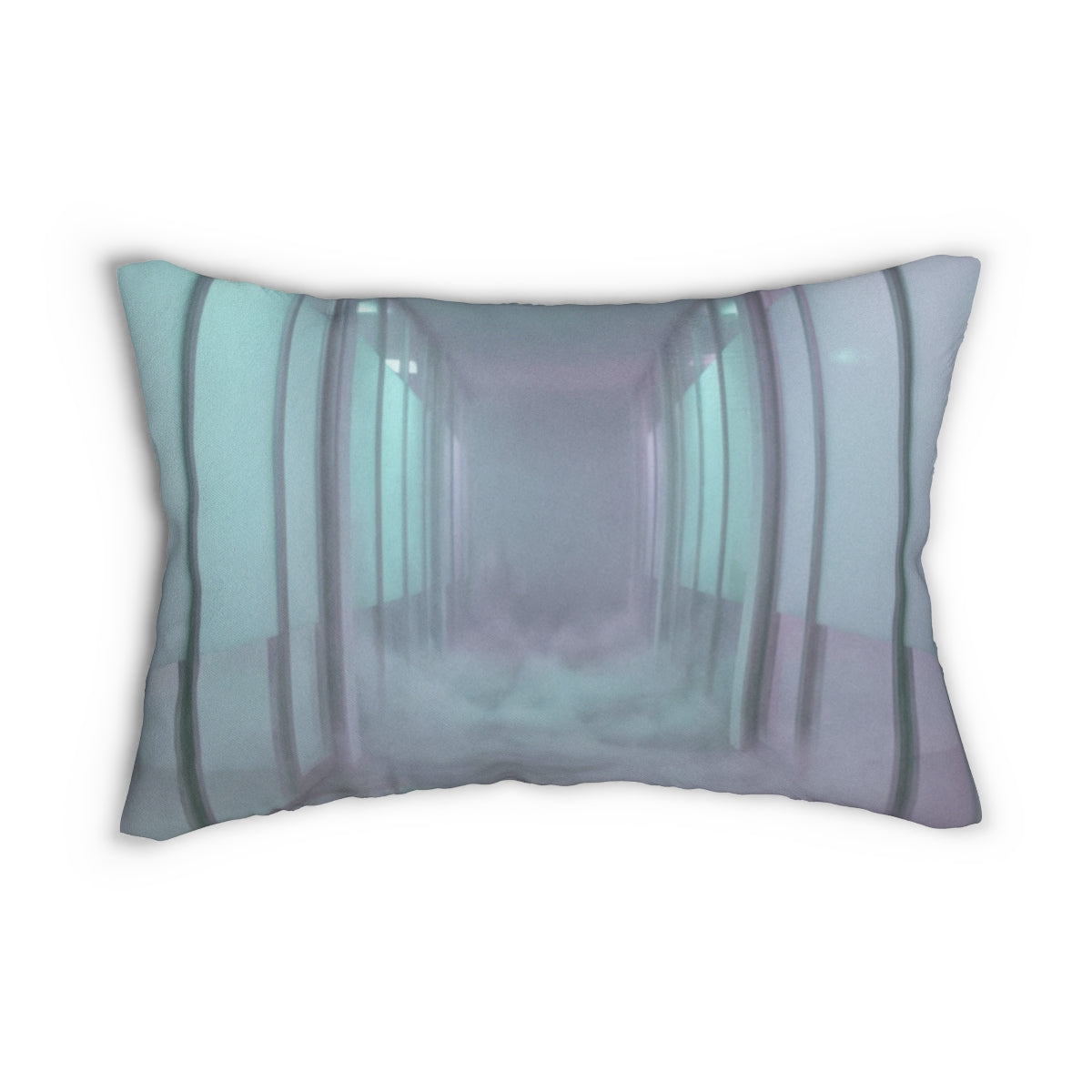 Lumbar Pillow - Misty Corridor Cozy Support | Echovira...
