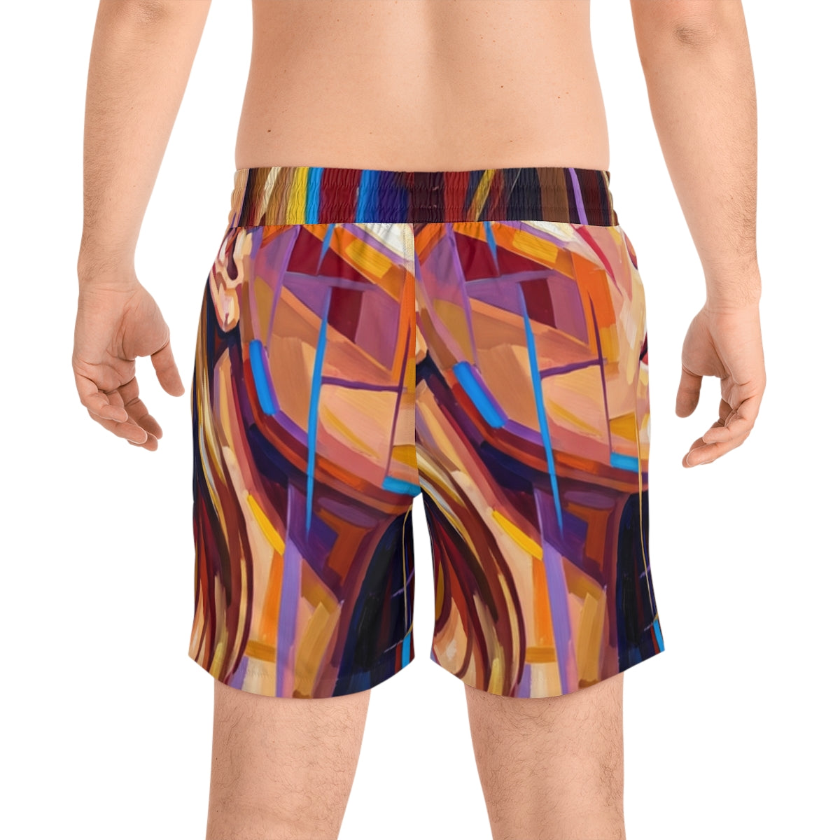 Men's Mid-Length Swim Shorts - Shattered Elegance | Echovira...