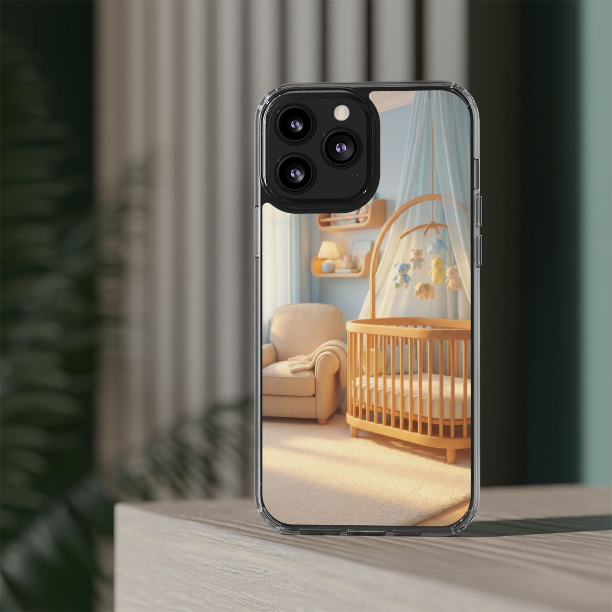 Clear Impact-Resistant Cases - Soft Blue Clear Phone Case...