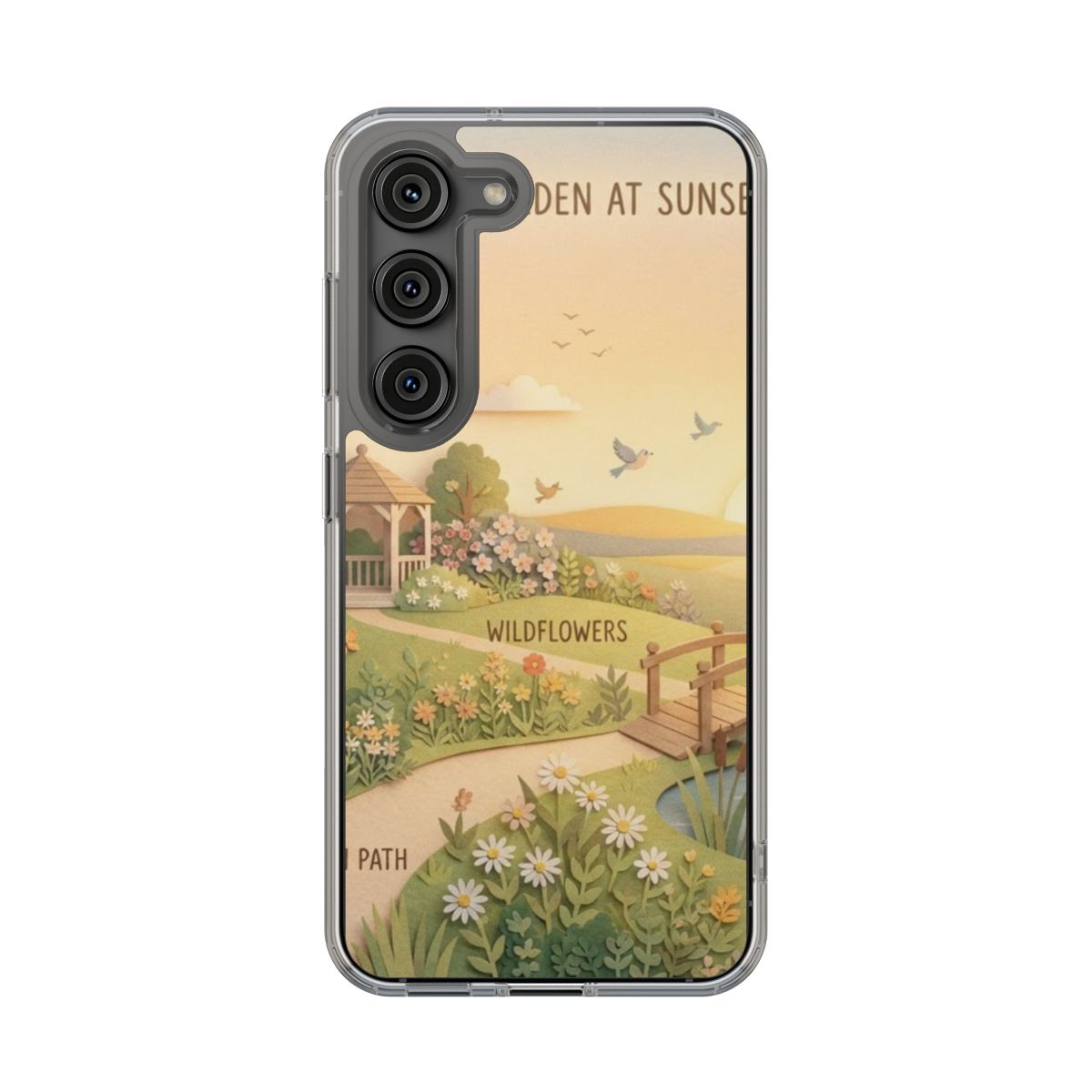 Clear Impact-Resistant Cases - Clear Phone Case - Sunset......