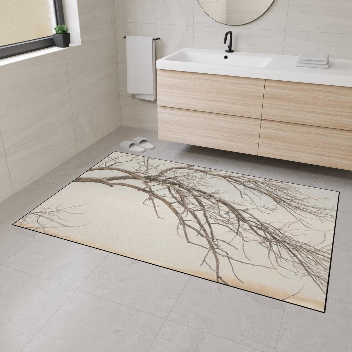 Heavy Duty Floor Mat - Winter Tree