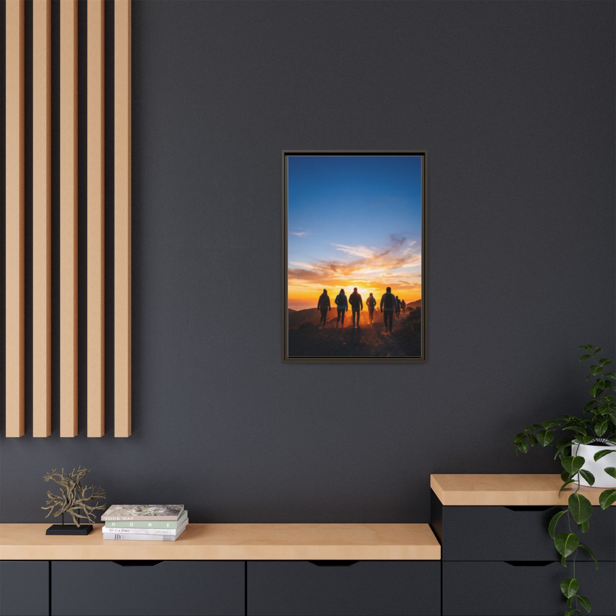 Matte Canvas, Framed - Epic Dawn Trek
