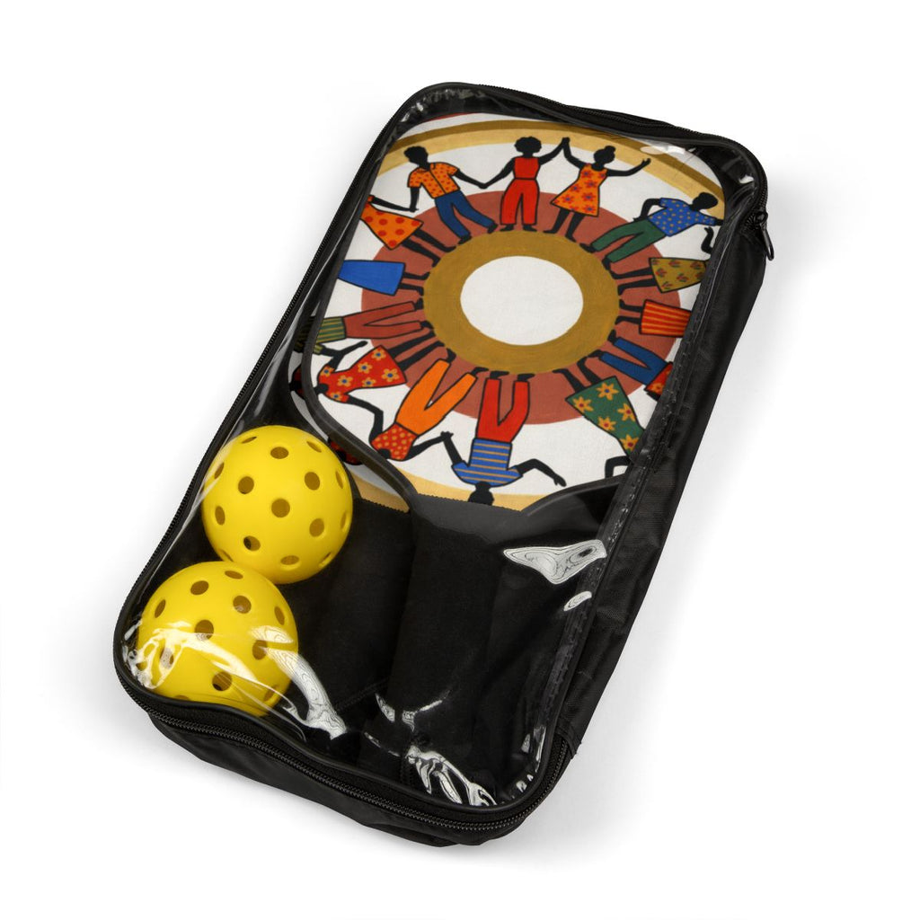 Pickleball Kit - Unity Mandala Folk Art | Echovira Gallery
