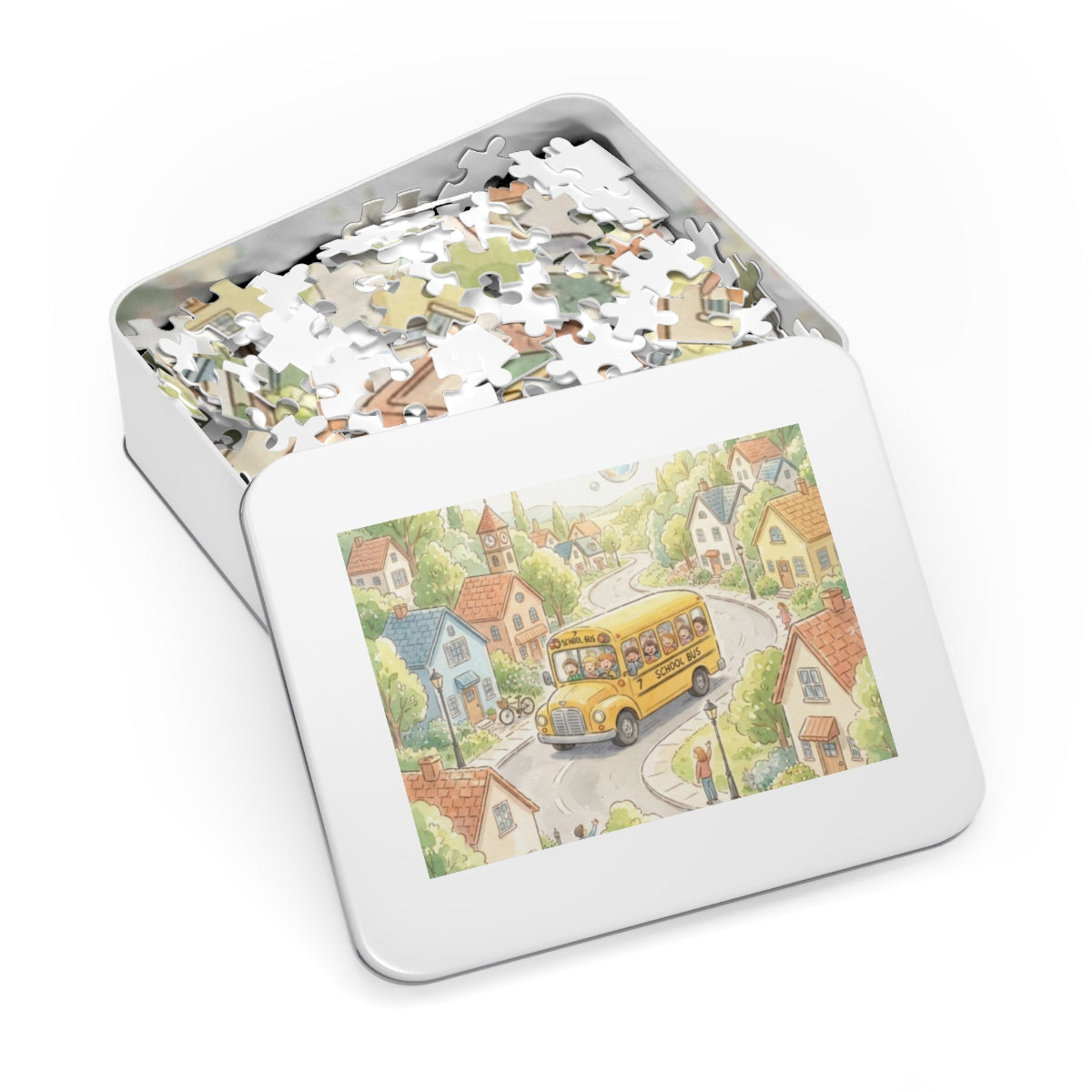 Jigsaw Puzzle with Tin - Storybook Village (30, 110, 252......