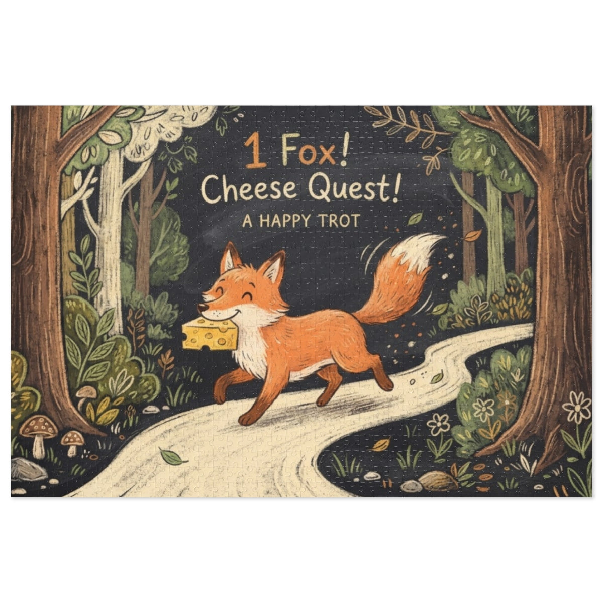 Jigsaw Puzzle with Tin - Fox Quest (30, 110, 252, 500, 1000...