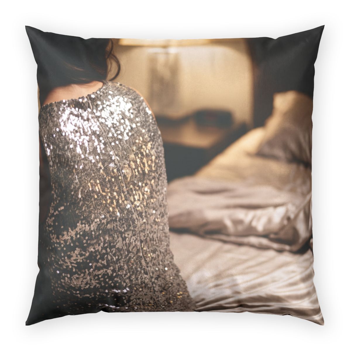 Poly Velvet Pillow - Midnight Luxury | Echovira Gallery