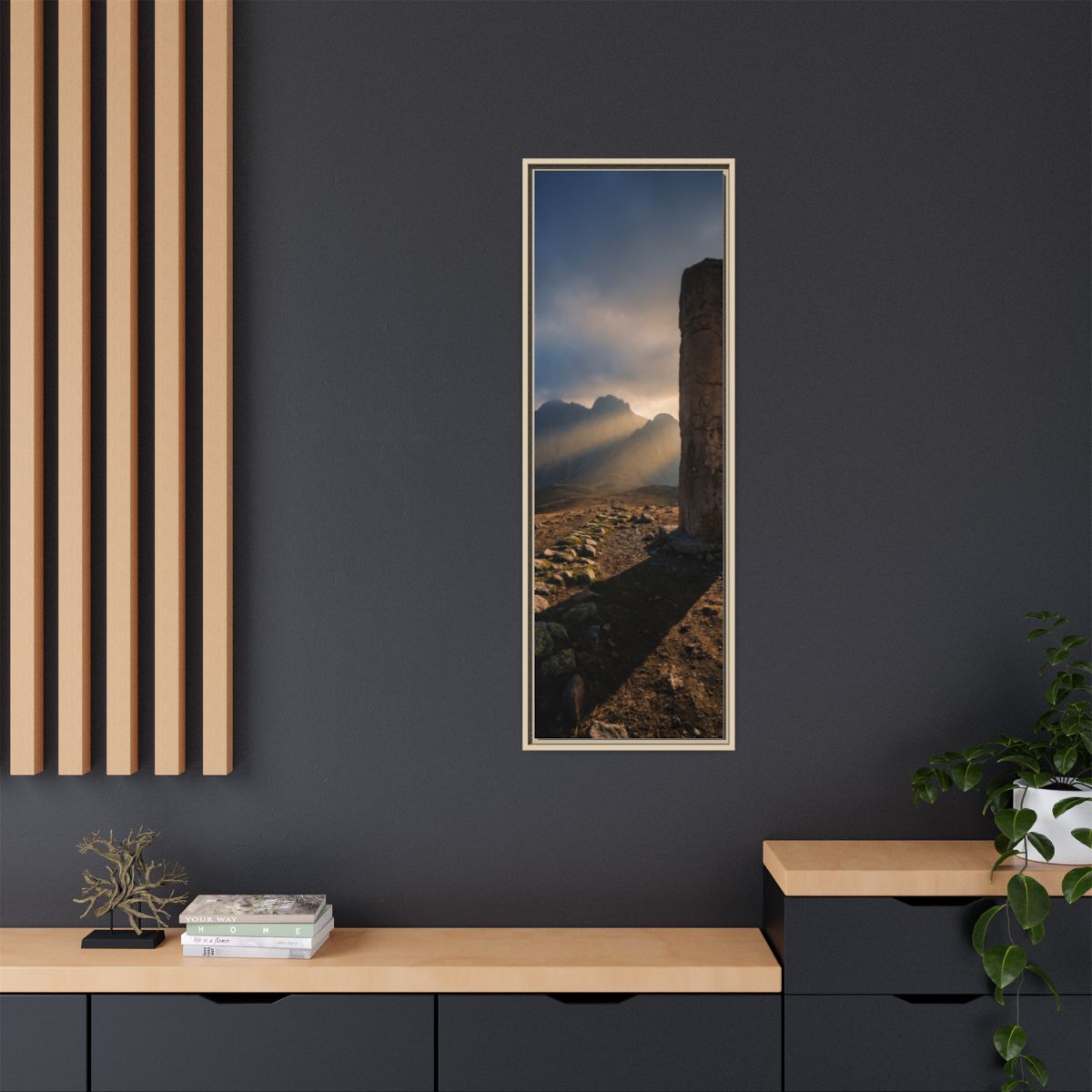 Framed Matte Canvas - Sun Peak
