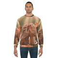 Men's Unisex Sweatshirt - Golden Rays of Unity Wall Art |...