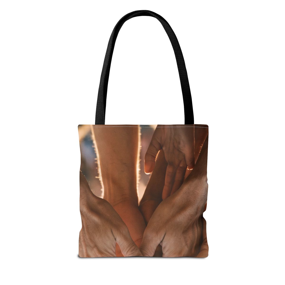 Tote Bag - Golden Rays of Unity Wall Art | Echovira Gallery