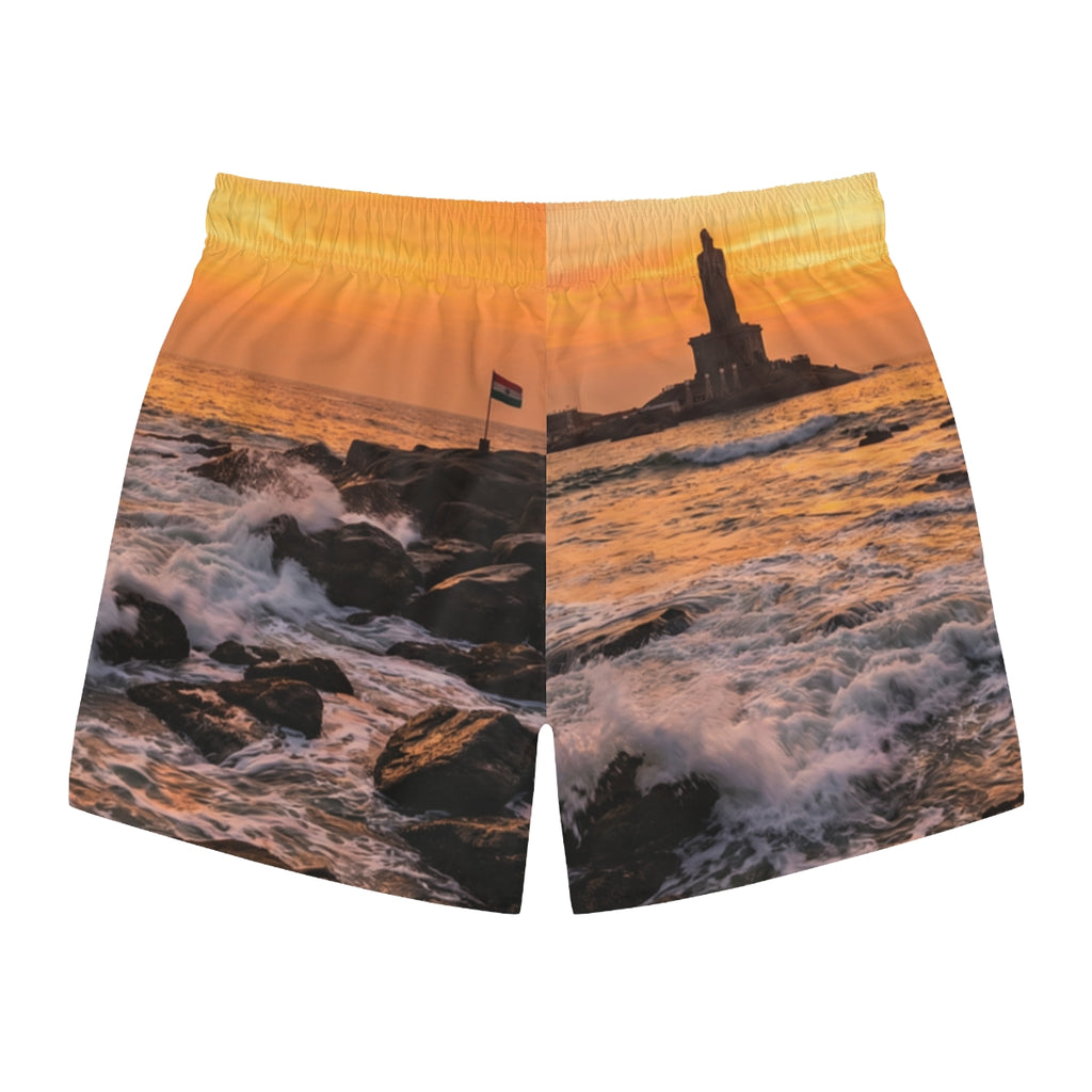 Swim Trunks - Crashing Ocean Waves Glow