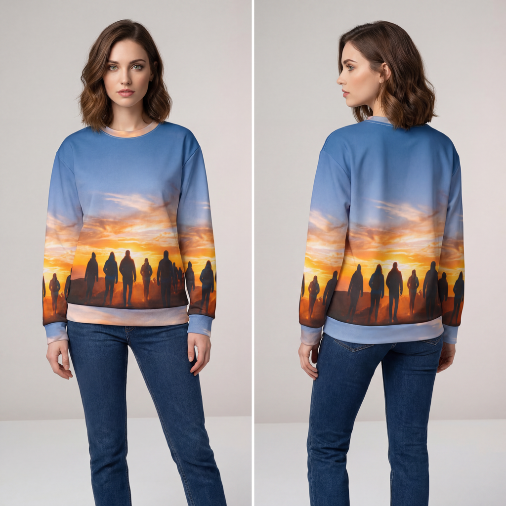 Unisex Sweatshirt - Golden Hiker Dawn