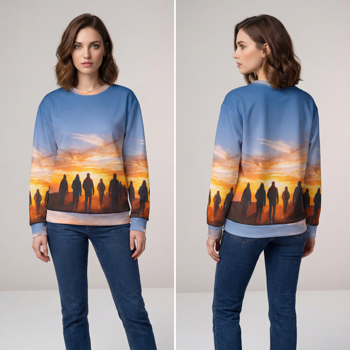 Unisex Sweatshirt - Golden Hiker Dawn