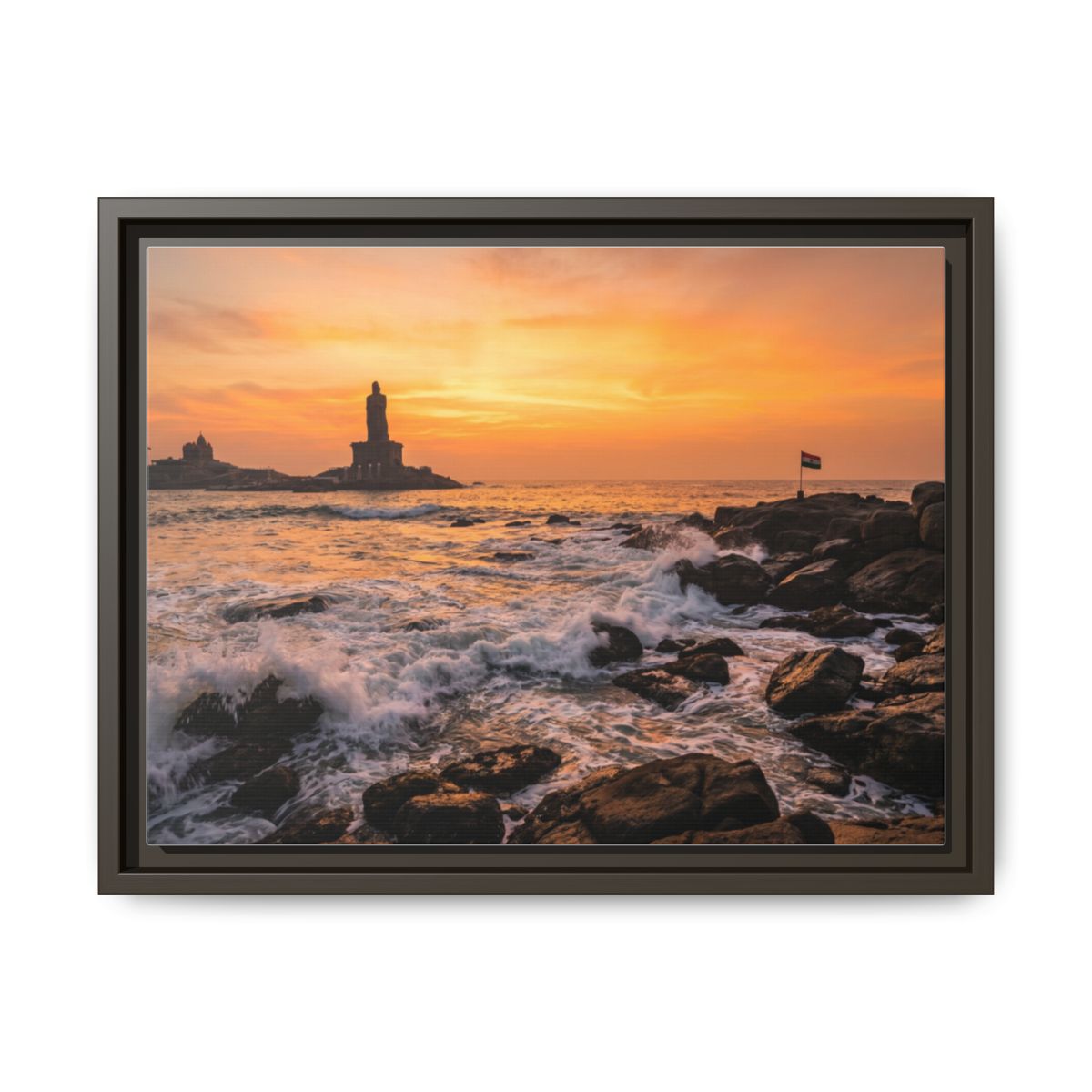 Framed Matte Canvas - Majestic Golden Coast